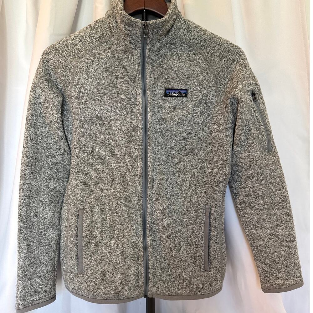Patagonia Better Sweater Full-Zip Fleece Jacket Women's XS Gray EUC